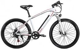 ZJZ Bicicleta Bicicleta de montaña 26 pulgadas E Bike Moda Batería extraíble Aleación de aluminio MTB Bicicleta de rendimiento estable inteligente Freno de disco doble Seguridad MTB Hombres Mujer Bicicletas eléctri