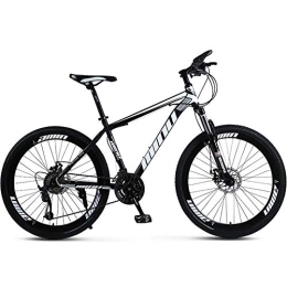 Bicicleta de montaña,40 acero de alto carbono de absorción golpes al aire libre Bicicletas 21/24/27/30 velocidades frenos de disco bicicleta de 26 pulgadas,para adultos estudiantes