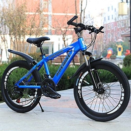 Great Bicicleta Bicicleta de montaña, Bicicleta De Montaña De 20 Pulgadas-26 Pulgadas, Bicicletas De Carretera De Acero Altos De Carbono Adulto Variable Variable Doble Disco Frenador Ab(Size:26 inches, Color:Blue)