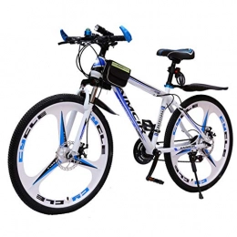 WGYEREAM Bicicleta Bicicleta de Montaña, Bicicletas de montaña de 26" que absorbe los golpes Barranco delantera de la bici de suspensión 21 velocidades de las ruedas de doble freno de disco Unidad de marco de acero al c