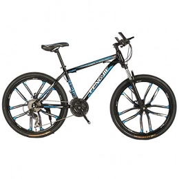 LNX Bicicleta Bicicleta de montaña de 24 / 26 pulgadas, frenos de disco doble, bicicleta de cross-country de velocidad variable de acero con alto contenido de carbono, bicicleta para adultos, estudiantes y jvenes