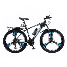 FBDGNG Bicicletas de montaña Bicicleta de montaña de 24 velocidades de 27.5 pulgadas con marco de acero de alto carbono de suspensión delantera de freno de disco para hombres y mujeres (tamaño: 24 velocidades, color: negro)