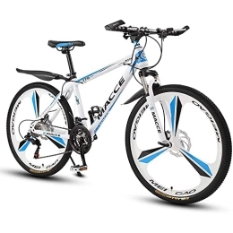 RSDSA Bicicleta Bicicleta de montaña de 26 pulgadas 3 ruedas de corte Bicicleta de montaña de suspensión completa con bloqueo Horquilla de suspensión 150 kg de capacidad de carga adecuada para adultos, Blanco, 27speed