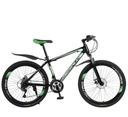 FREIHE Bicicletas de montaña Bicicleta de montaña de 26 pulgadas de 21 velocidades para adultos, marco completo de acero al carbono, suspensión delantera de la rueda para hombre, freno de disco