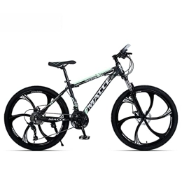 KOSFA Bicicleta Bicicleta de montaña de 26 pulgadas para mujeres / hombres, ligera, 21 / 24 / 27 velocidades, bicicletas MTB para adultos, marco de acero al carbono, suspensión delantera, F, 27 speed