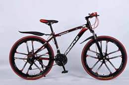 ZHTY Bicicleta Bicicleta de montaña de 26 pulgadas y 21 velocidades para adultos, marco completo de aleación de aluminio ligero, suspensión delantera de rueda, bicicleta para hombre, bicicleta de montaña con freno