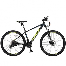 actoper Bicicleta Bicicleta de montaña de 30 velocidades, ruedas de 27, 5 pulgadas, para adultos, marco de aleación de aluminio, deslizante con suspensión delantera de bicicleta de montaña (amarillo)