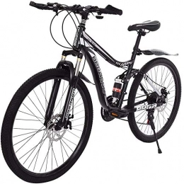 SYCY Bicicleta Bicicleta de montaña de acero al carbono de 26 pulgadas Bicicleta MTB de 21 velocidades Bicicleta de suspensión completa para hombres / mujeres Ciclismo al aire libre Bicicleta de carretera Fitness