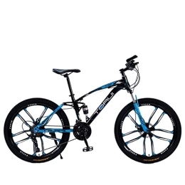 Mountain Bike Bicicleta Bicicleta de montaña de cross-country de cola suave con doble amortiguación de acero de alto carbono (24 / 26 pulgadas 21 / 24 / 27 velocidades negro azul; negro rojo; negro naranja; negro verde)