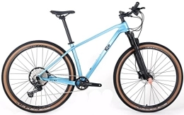 ICE Bicicletas de montaña Bicicleta de montaña ICe MT10 Cuadro de Fibra de Carbono, Rueda 29', monoplato, 12V (Azul, 19')