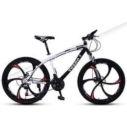 Relaxbx Bicicleta Bicicleta de montaña Infantil de Acero de Alto Carbono de 24 Pulgadas Bicicleta de Freno Doble de 24 velocidades Suspensión Delantera de Bicicleta MTB, Rojo