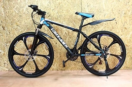 Desconocido Bicicletas de montaña Bicicleta de montaña junior negro y azul 26'' rueda 21 velocidad marco de acero frenos de disco niños y niñas
