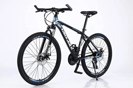 Farger Bicicleta Bicicleta de montaña Lauxjack para niños y niñas, hombres y mujeres, 26 pulgadas, 27, 5 y 29 pulgadas, bicicleta MTB, Shimano, 21 velocidades, color azul y blanco (26 pulgadas, azul)