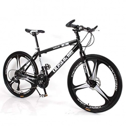 WYLZLIY-Home Bicicleta Bicicleta de montaña Mountainbike Bicicleta 26" amortiguadora de golpes rueda Barranco de acero al carbono de bicicletas de montaña Bicicletas Unidad de doble disco de freno delantero Suspensión 21 24