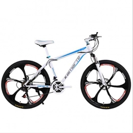 WYLZLIY-Home Bicicleta Bicicleta de montaña Mountainbike Bicicleta Barranco de bicicletas de 24" de la rueda delantera Suspensión de montaña Bicicletas de doble freno de disco 21 24 27 velocidades marco de acero al carbono