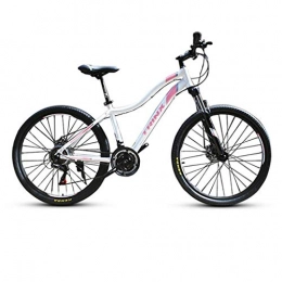 WYLZLIY-Home Bicicleta Bicicleta de montaña Mountainbike Bicicleta Bicicleta de montaña, bicicletas de aluminio de aleación de mujeres, doble disco de freno y de bloqueo Suspensión delantera, de 26 pulgadas de ruedas, veloc