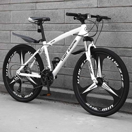 WYLZLIY-Home Bicicleta Bicicleta de montaña Mountainbike Bicicleta Bicicleta de montaña, hardtail Bicicletas de montaña, Marco de acero al carbono, doble freno de disco delantero y de bloqueo Tenedor, de la rueda de 26 pulg