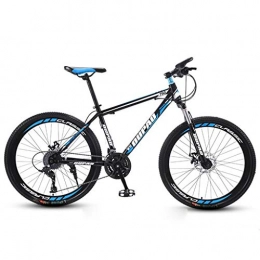 WYLZLIY-Home Bicicleta Bicicleta de montaña Mountainbike Bicicleta Bicicleta de montaña, marco de acero al carbono bicicletas de montaña Rígidas, doble freno de disco delantero y Tenedor, de 26 pulgadas de radios de la rued