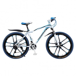 GYF Bicicleta Bicicleta de montaña Mountainbike Bicicleta Bicicleta del unisex de montaña, bicicletas de aluminio ligero de aleación, doble disco de freno y suspensión delantera, la rueda de 26 pulgadas MTB Bicicle
