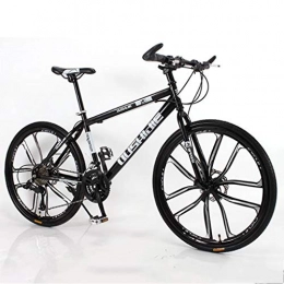 WYLZLIY-Home Bicicleta Bicicleta de montaña Mountainbike Bicicleta Bicicletas de montaña 26" MTB de doble freno de disco delantero Suspensión Barranco de bicicletas 21 24 27 velocidades marco de acero al carbono Bicicleta D