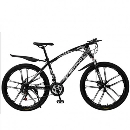 WYLZLIY-Home Bicicleta Bicicleta de montaña Mountainbike Bicicleta MTB / Bicicletas, 26" Barranco de bicicletas, doble disco de freno delantero de suspensión, chasis de acero al carbono Bicicleta De Montaña Mountainbike MTB