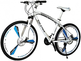 Qianglin Bicicleta Bicicleta de montaña para adultos de 26 pulgadas, 21-30 velocidades, bicicletas todo terreno para hombres y mujeres, bicicletas de carretera para exteriores, frenos de disco, horquillas de suspensió