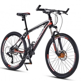 BQSWYD Bicicletas de montaña Bicicleta de Montaña para Adultos de 27, 5 Pulgadas Bicicleta de Montaña para Todo Terreno de 30 Velocidades con Horquilla de Suspensión Bicicleta de Montaña, Bicicletas de Aleación de Aluminio, Rojo