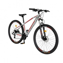 GYP Bicicletas de montaña Bicicleta de montaña para adultos Ruedas de 29" Marco de aluminio de 18" para hombres / mujeres Ajuste de 3 velocidades con suspensión de resorte con frenos de disco hidráulicos protegidos contra impact