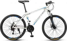 No branded Bicicletas de montaña Bicicleta de montaña para adultos, sin marca Forever con asiento ajustable, YE880, 24 velocidades, aleación de aluminio / marco de acero, color 27.5 pulgadas aleación blanco-azul, tamaño 27.5