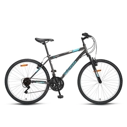 WBDZ Bicicleta Bicicleta de montaña para exteriores de 26 pulgadas, bicicleta de montaña de 18 velocidades con marco de acero de alto carbono y freno de disco doble, suspensión delantera que absorbe los golpes para