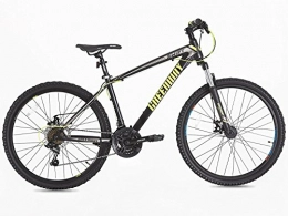 Greenway Bicicleta Bicicleta de montaña, tenedor de marco de acero, suspensin frontal, tamao 66 cm, color verde (26 pulgadas), color black / neon, tamao 26