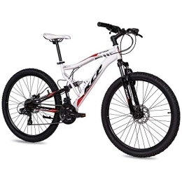 Unbekannt Bicicleta Bicicleta de montaña unisex con 21 marchas Shimano TX, 27, 5 pulgadas, color negro y blanco