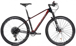 HUAQINEI Bicicleta bicicleta duradera, deportes al aire libre bicicleta de montaña de fibra de carbono, 27.5 / 29 pulgadas 12 velocidades velocidad variable GX freno de disco doble hombres y mujeres adultos bicicleta