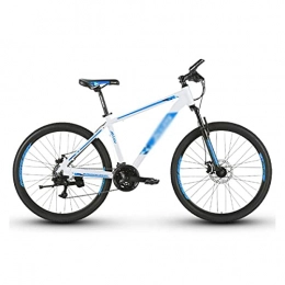 T-Day Bicicleta Bicicleta Montaña Bicicleta De Montaña 21 Velocidad De 26 Pulgadas Rueda De Doble Suspensión De La Rueda Con Marco De Aleación De Aluminio Adecuado Para Hombres Y Mujeres Entusiastas De(Color:Azul)