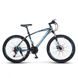 T-Day Bicicleta Bicicleta Montaña Bicicleta De Montaña 26 Pulgadas Ruedas 21 / 24 / 27 Velocidad De Acero De Alto Contenido De Carbono Frontal Suspensión Mtb Para Adultos Para Mujer Para Mujer(Size:24 Speed, Color:Blue)