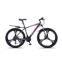 T-Day Bicicleta Bicicleta Montaña Bicicleta De Montaña Adulta 27.5 Pulgadas Ruedas Para Hombre / Para Mujer Marco De Acero Al Carbono 24 / 27 Velocidad Con Frenos De Disco Delanteros Y Tras(Size:24 Speed, Color:Púrpura)