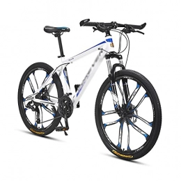 T-Day Bicicleta Bicicleta Montaña Bicicleta De Montaña De 26 Pulgadas Con Marco De Acero 27 Velocidad Con Dual Disco Freno Bloqueo Suspensión Tenedor Para Hombres Mujer Adulto Y Adolescentes(Size:27 Speed, Color:Azul)