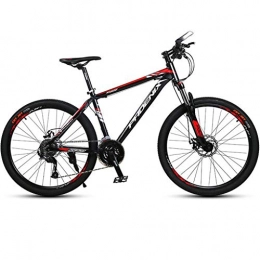 WGYDREAM Bicicleta Bicicleta Montaña MTB 26" bicicletas de montaña, ligero de aleación de aluminio de bicicletas, doble freno de disco y bloqueados suspensión delantera, 27 Velocidad Bicicleta de Montaña ( Color : Red )