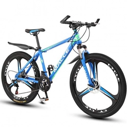 AEF Bicicletas de montaña Bicicleta Montaña MTB 26 Pulgadas, 27 Velocidades, Bicicleta Cola Dura, Frenos Disco Delanteros Y Traseros, Amortiguadores Delanteros, Adecuada para Amantes Deportes Y Ciclismo, Azul