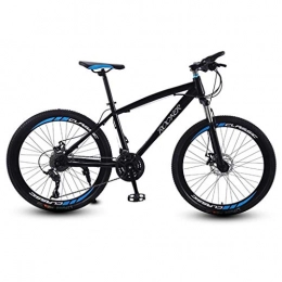 WGYDREAM Bicicleta Bicicleta Montaña MTB MTB / Bicicletas, suspensión delantera y doble freno de disco, marco de acero al carbono, ruedas de radios de 26 pulgadas Bicicleta de Montaña ( Color : Black , Size : 24 Speed )