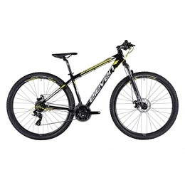 CGN Bicicletas de montaña Bicicleta MTB Eleven Pro Man 27, 5", negro / amarillo T44 ALU TX800 3X8VIT, disco mecánico suspendido