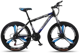 LRXG Bicicletas de montaña Bicicletas Bicicletas De Montaña Rígidas De 26 Pulgadas Bicicleta De Montaña Para Hombre Cuadro De Aleación De Aluminio Bicicleta De Montaña Ligera Para Niños De 27 Velocidades Bicic(Color:Azul negro)