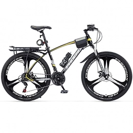 LZHi1 Bicicletas de montaña Bicicletas de Montaña Bicicleta de montaña con horquilla de suspensión de 27 velocidades, Bicicleta de montaña de doble disco de 26 pulgadas, Cuadro de aleación de aluminio Bicicle(Color:Amarillo negro)