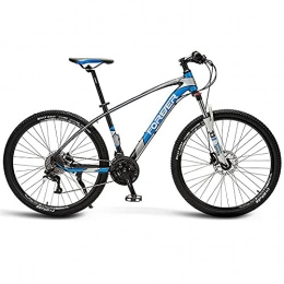 LZHi1 Bicicleta Bicicletas de Montaña Bicicletas de montaña para adultos de 26 pulgadas para mujeres y hombres, bicicletas de montaña con freno de disco doble de 30 velocidades, bicicletas de carrete(Color:Azul)