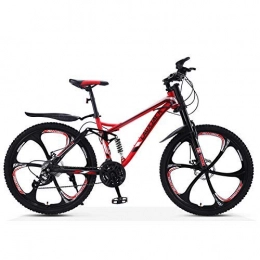 ZHTY Bicicleta Bicicletas de montaña de 26 pulgadas, bicicleta de montaña con freno de disco doble para estudiantes adultos, marco de acero con alto contenido de carbono, bicicletas todo terreno, bicicletas de mont