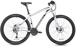 Aoyo Bicicletas de montaña Bicicletas de montaña de 27 velocidades, bicicleta de montaña de 27.5 pulgadas, ruedas grandes rígidas, marco de aluminio para hombre, bicicleta de montaña todo terreno (color: blanco)