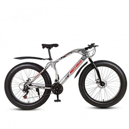 GASLIKE Bicicleta Bicicletas de montaña de bicicleta de 26 pulgadas para adultos, bicicleta de montaña Fat Tire Mountain, bicicleta de MTB rgida de freno de disco doble, marco de acero de alto carbono, C, 24 speed