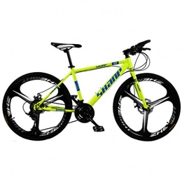 FFF-HAT Bicicleta Bicicletas de montaña para adolescentes adultos, bicicletas urbanas todoterreno para uso urbano, cuadro de acero de alto carbono espesado, versión de tres ruedas con una rueda y frenos de doble disc