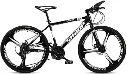 BGJK Bicicleta Bicicletas de montaña para adultos, Bicicleta de montaña de montaña para niños, Bicicleta de montaña de freno de disco dual, Marco de acero de alto carbono, Bicicleta
