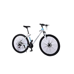  Bicicleta Bicycles for Adults 29 Inch Mountain Bike Aluminum Alloy Mountain Bicycle 21 / 24 / 27 Speed Student Bicycle Adult Bike Light Bicycle (Color : White, Size : 21speed)